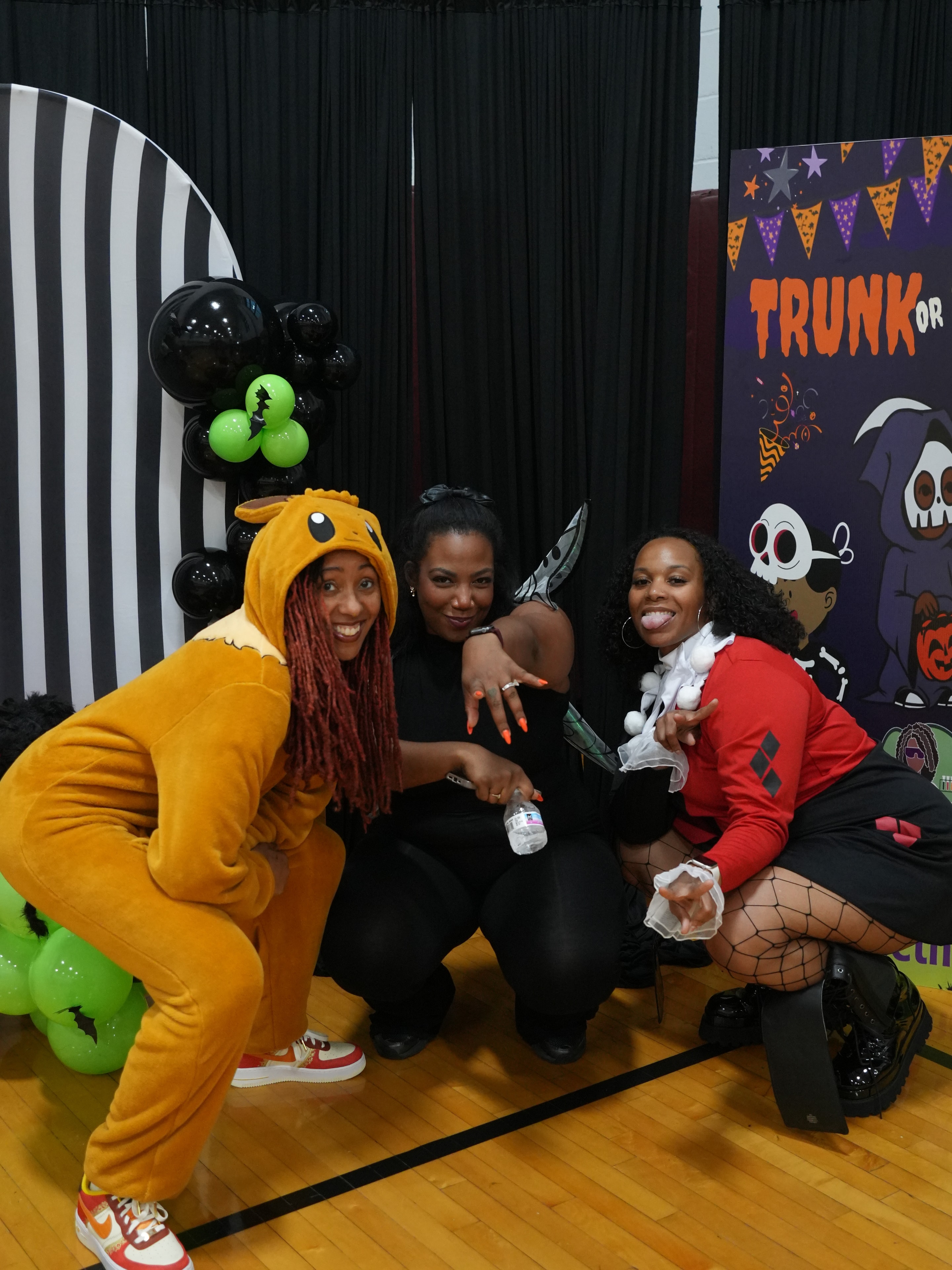 Spooktacular 2025 — friends posing